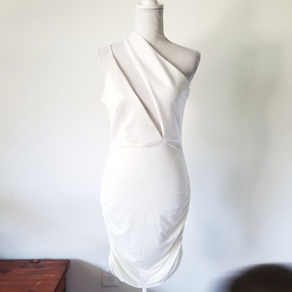 Missguided Dresses & Skirts - Missguided NWT Scuba and Slinky One Shoulder Dress